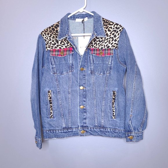 #29❤️ NWT Daydreamer Ramones Denim Boyfriend Jacket - Picture 6 of 6
